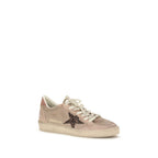 Beige Ball Star Calf Leather Low Top Sneakers
