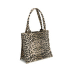 Recycled Cotton Leopard Print Tote