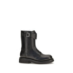 Calf Leather Lace-Up Boots