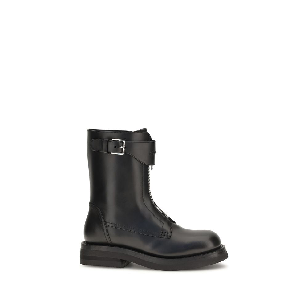 Calf Leather Lace-Up Boots