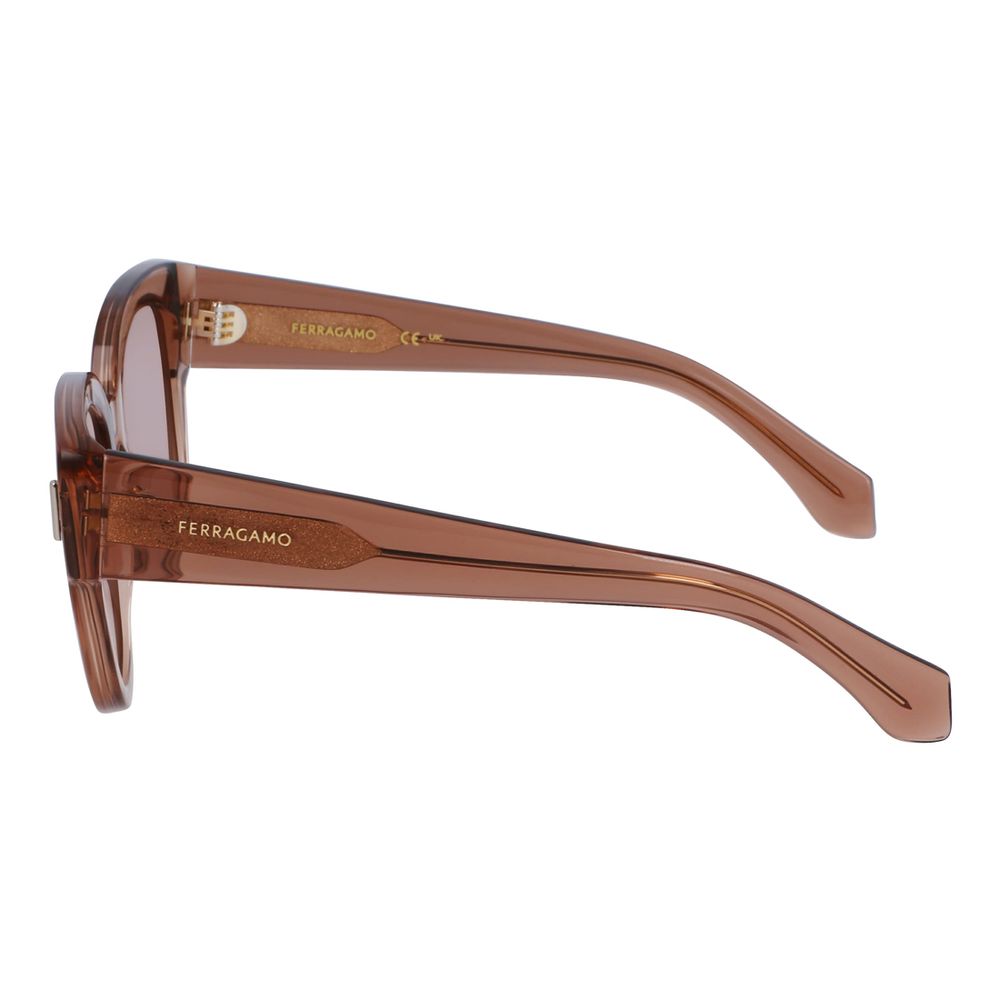 51mm SF2007S512026 Transparent Acetate Sunglasses