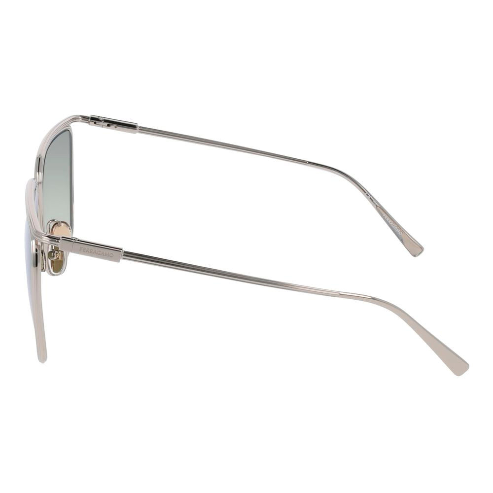 58mm Sf324s5816750 Gold Metal Sunglasses