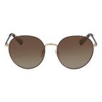 56mm Gold Metal Sunglasses