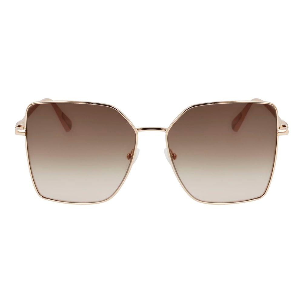 57mm Gold Metal Sunglasses