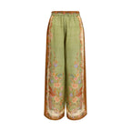 Indra Wide-Leg Silk Pants