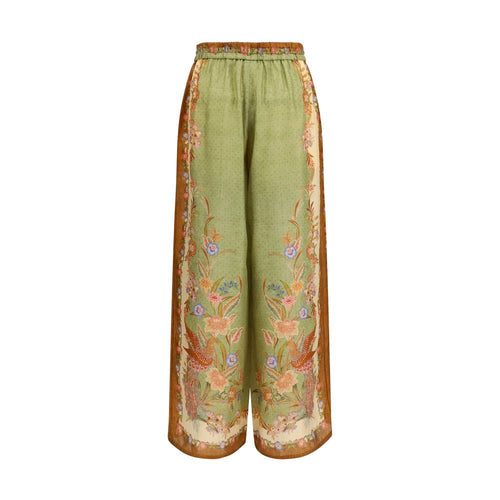 Indra Wide-Leg Silk Pants