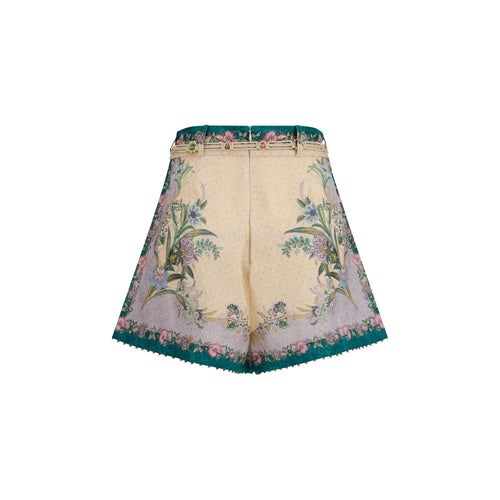 Indra Pleated Linen Shorts