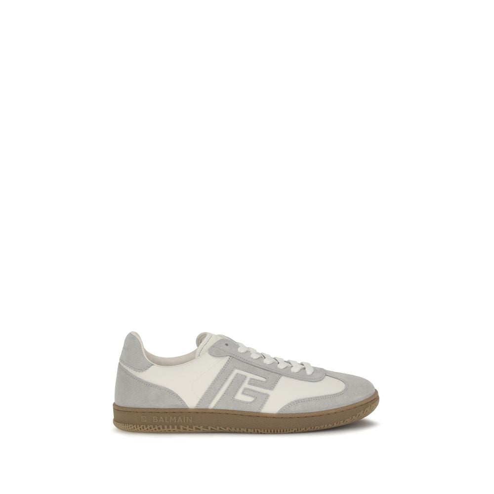 Suede and Smooth Leather Swan Sneakers