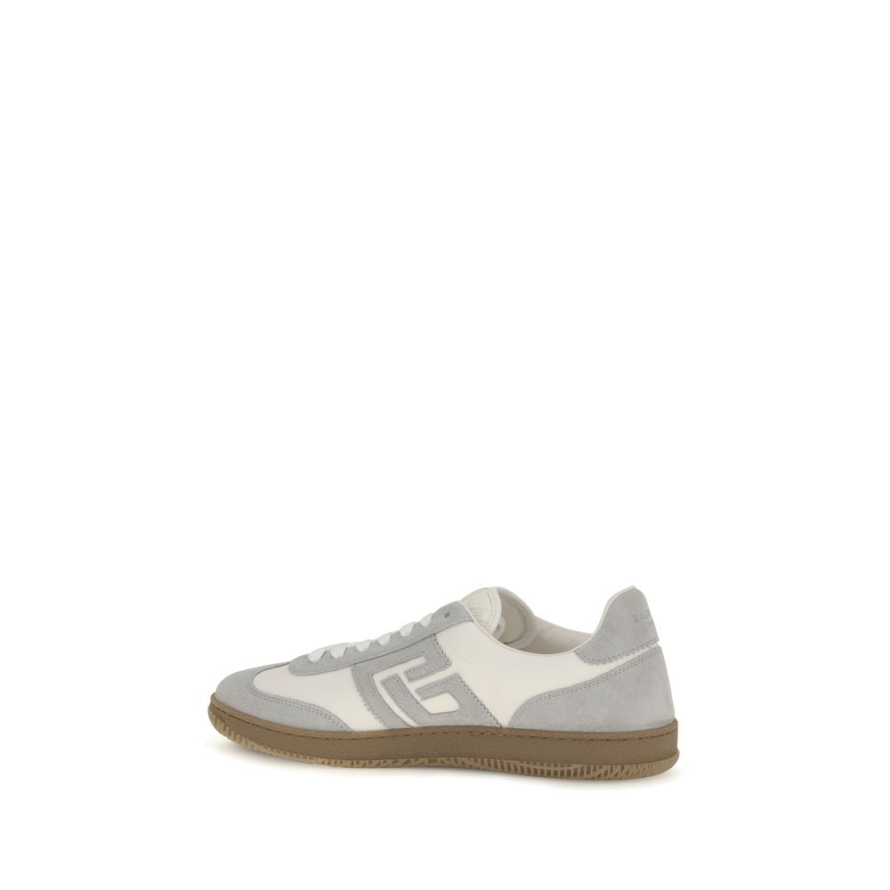 Suede and Smooth Leather Swan Sneakers