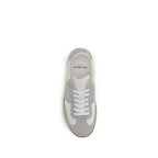 Suede and Smooth Leather Swan Sneakers