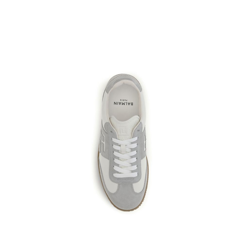 Suede and Smooth Leather Swan Sneakers