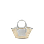 Small Le Panier Solis Beige Raffia Handbag