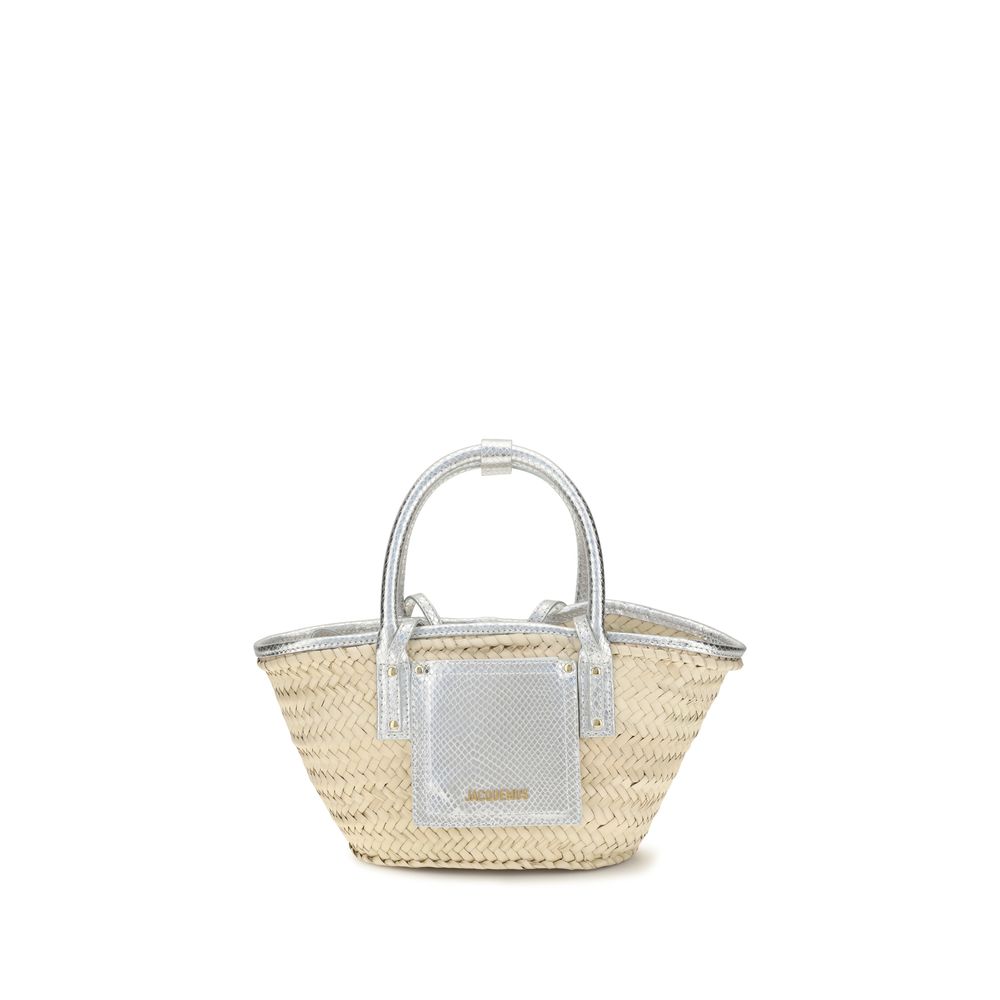 Small Le Panier Solis Beige Raffia Handbag