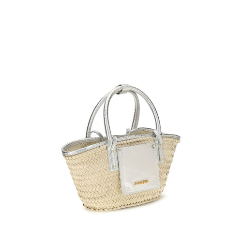 Small Le Panier Solis Beige Raffia Handbag
