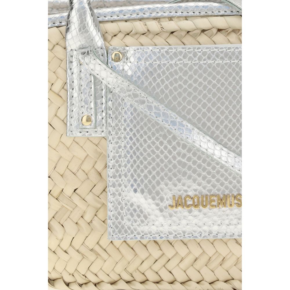 Small Le Panier Solis Beige Raffia Handbag