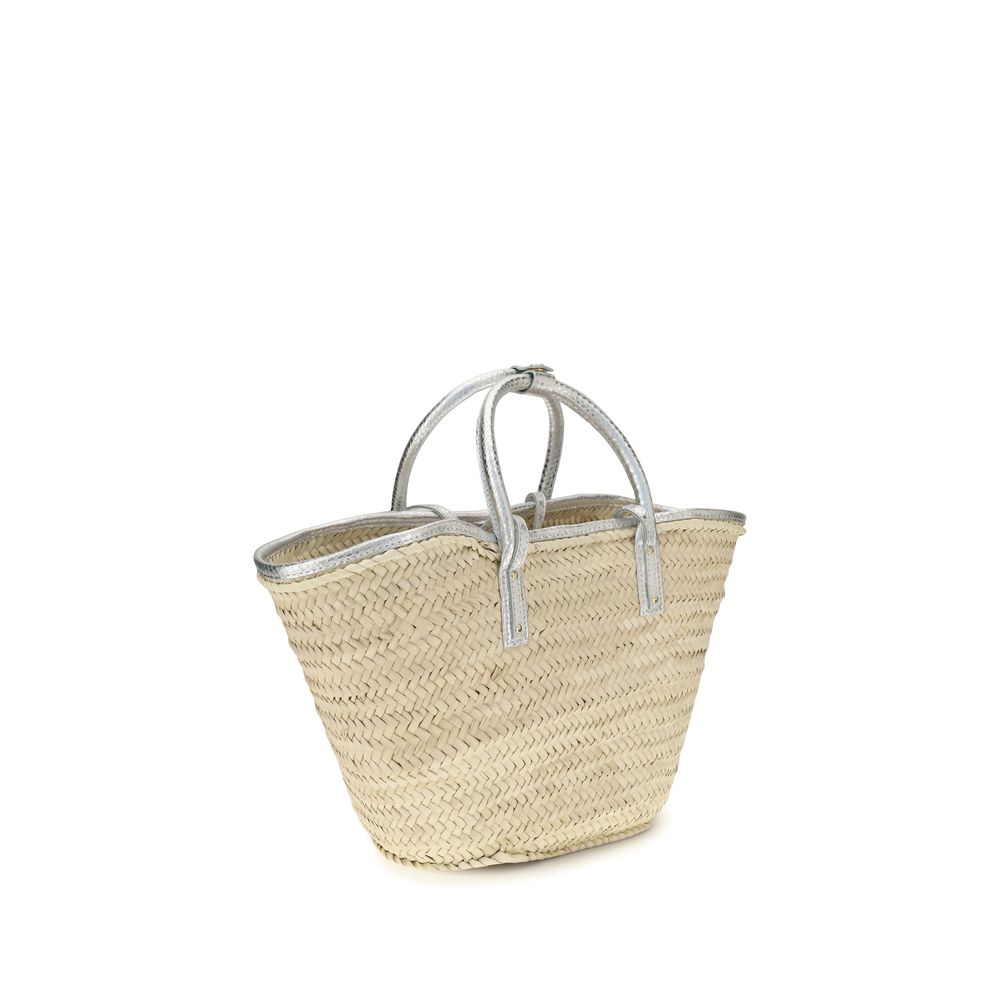 Le Panier Solis Beige Raffia Shoulder Bag