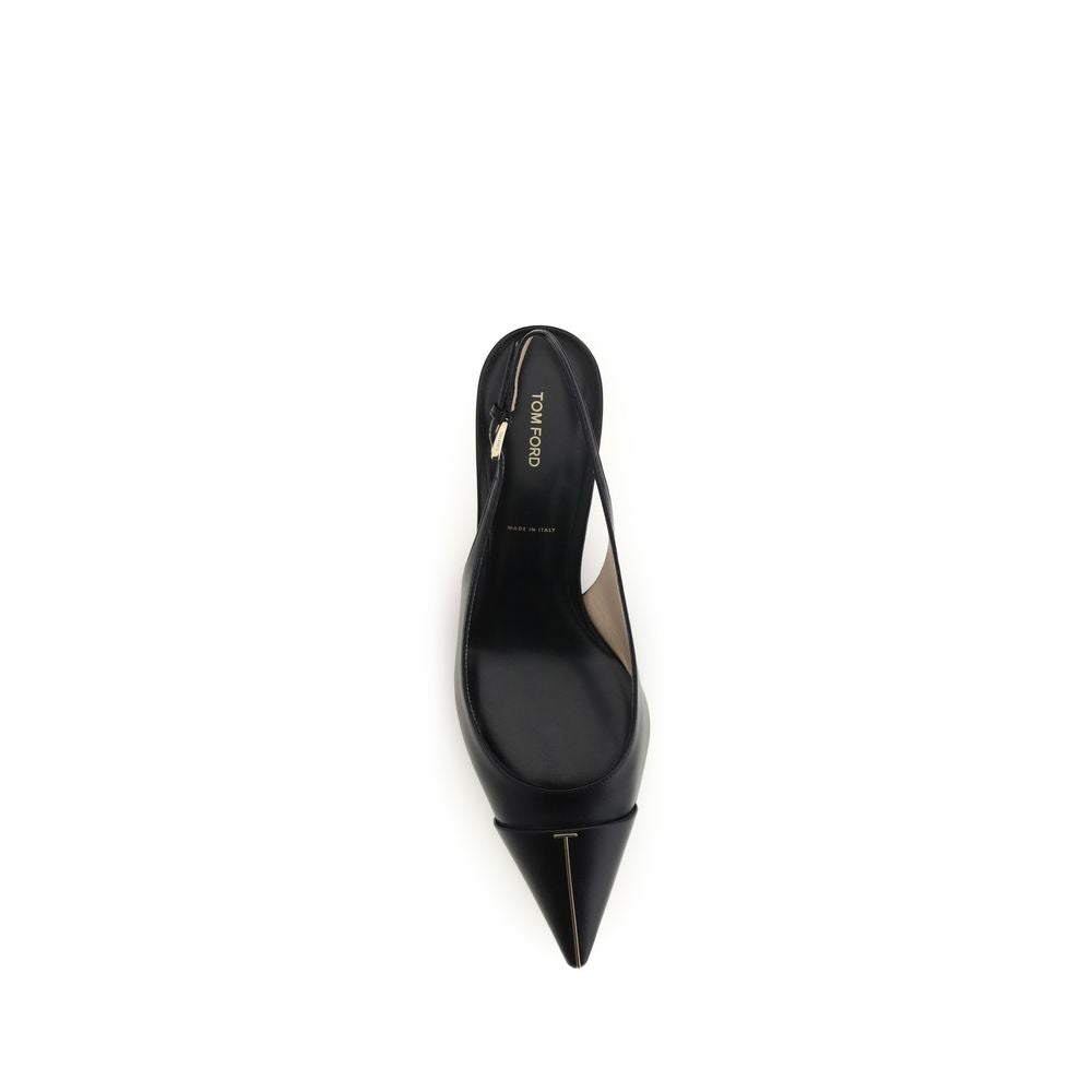 Calf Leather Slingback Pumps