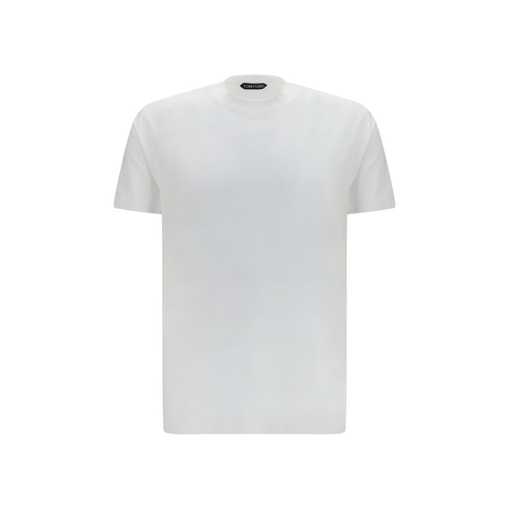 White Cotton Crewneck T-Shirt