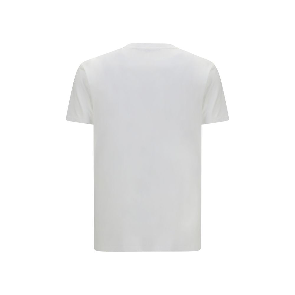 White Cotton Crewneck T-Shirt