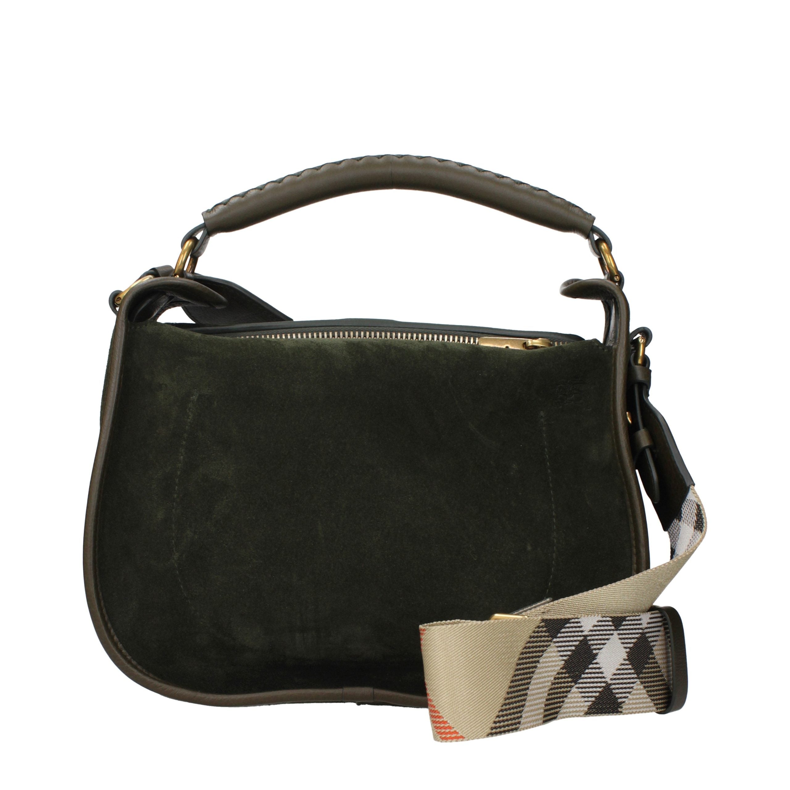 Green Suede Handbag