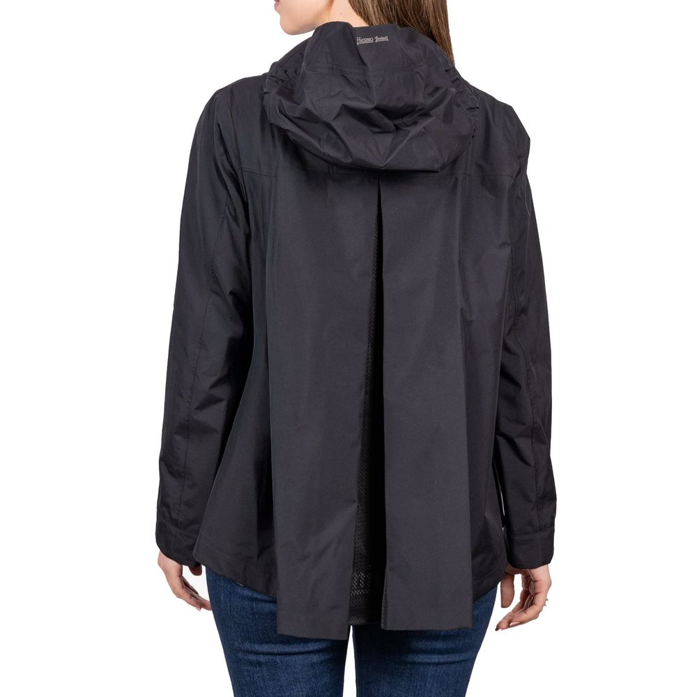 Laminar Flared Tiered Polyester Shell Jacket