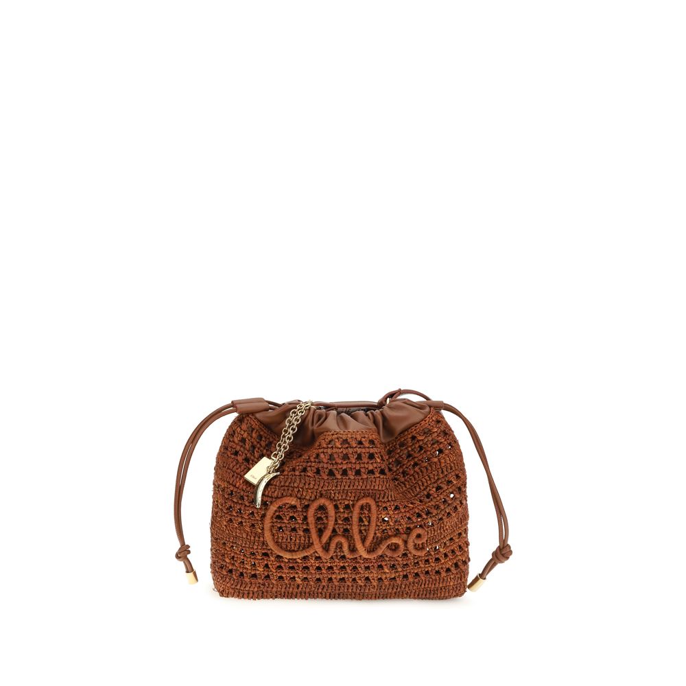 Mini Raffia Shoulder Bag