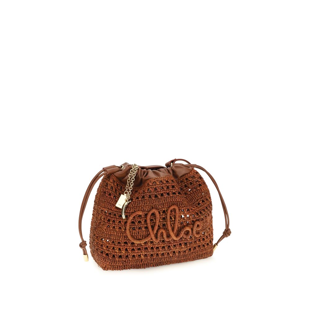 Mini Raffia Shoulder Bag