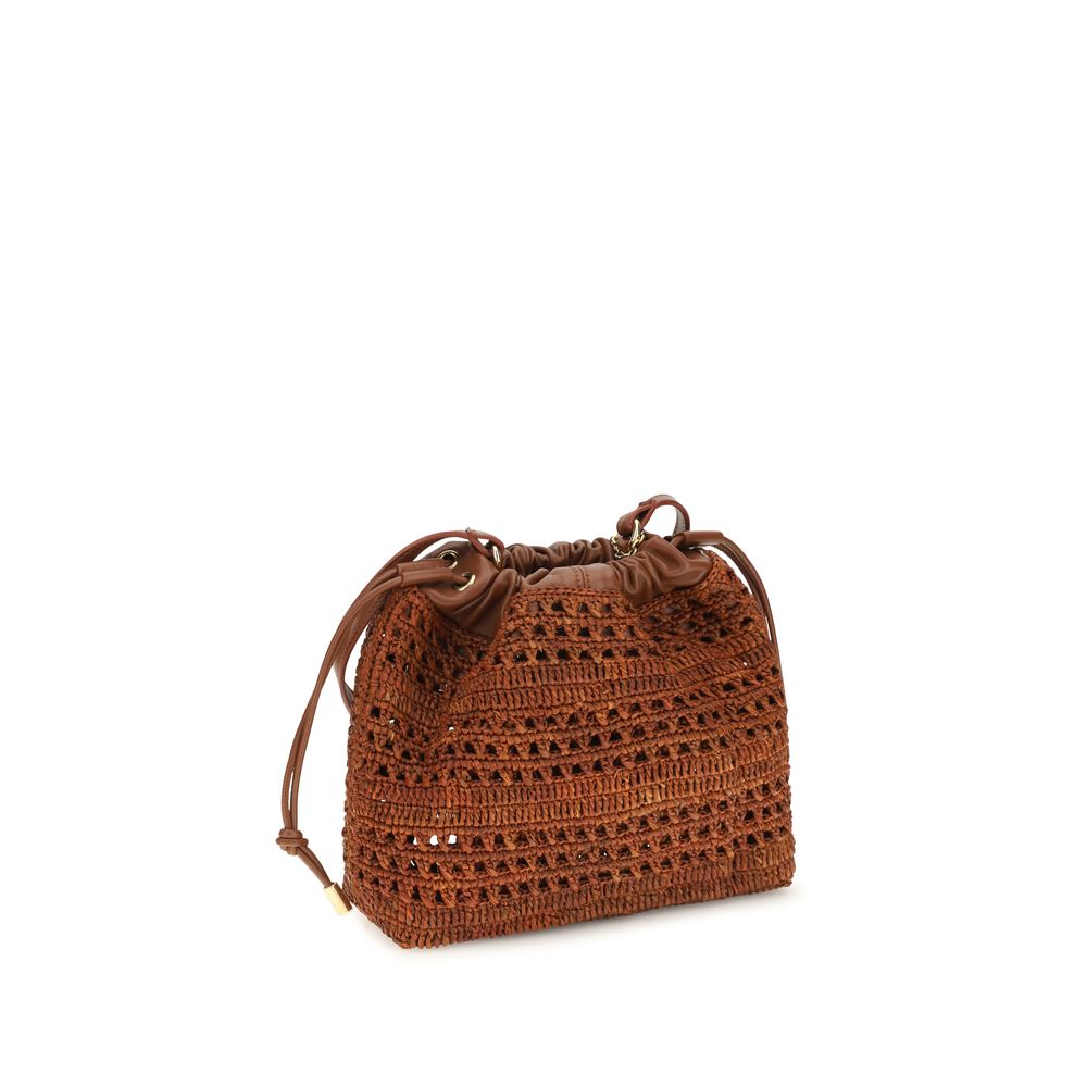 Mini Raffia Shoulder Bag