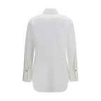 White Cotton Poplin Dress Shirt