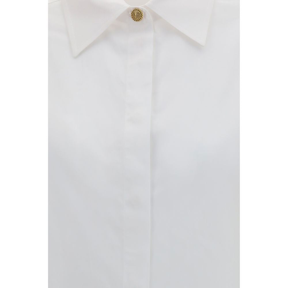 White Cotton Poplin Dress Shirt