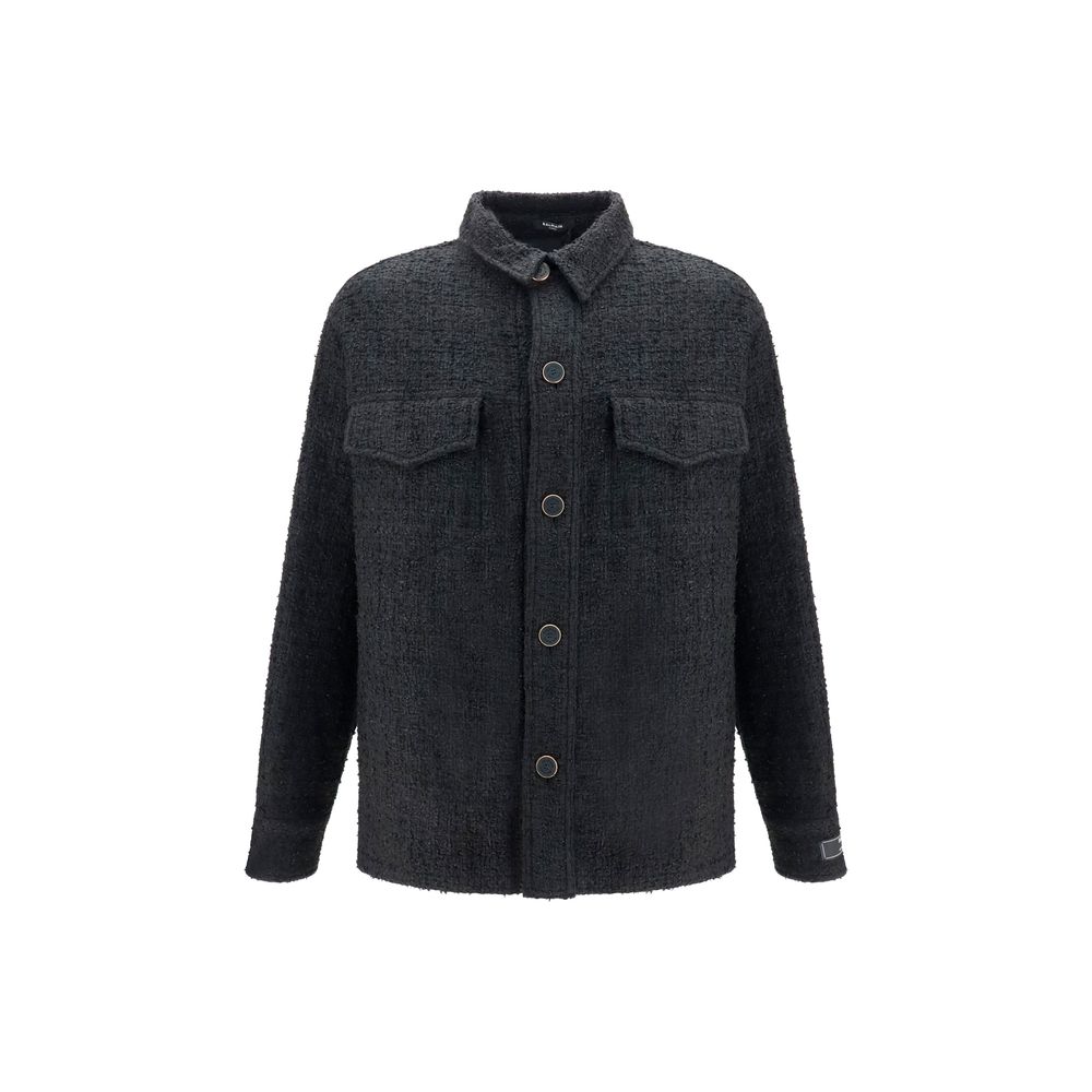 Tweed Cotton Full-Length Jacket