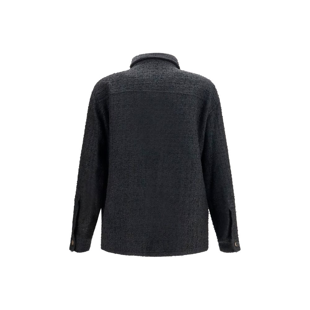 Tweed Cotton Full-Length Jacket
