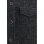 Tweed Cotton Full-Length Jacket