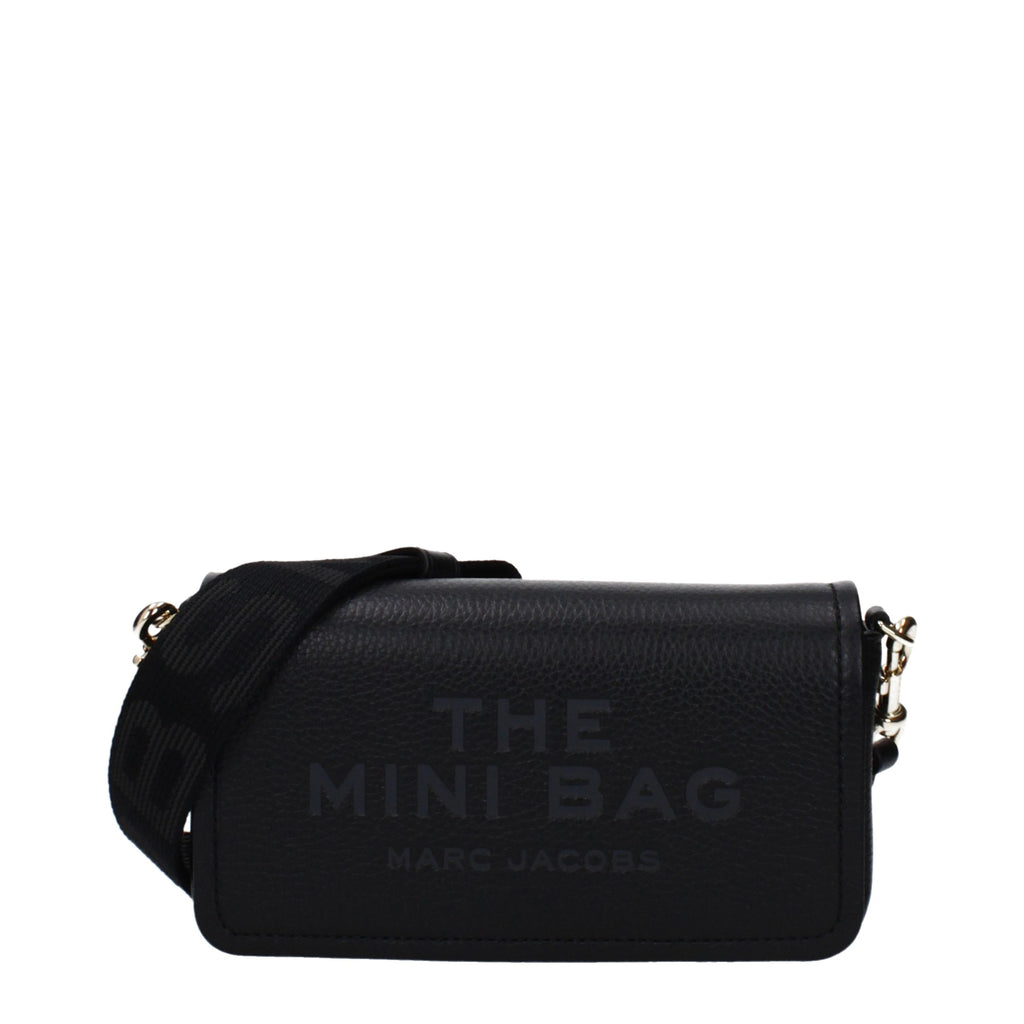 Mini Black Leather Crossbody Bag