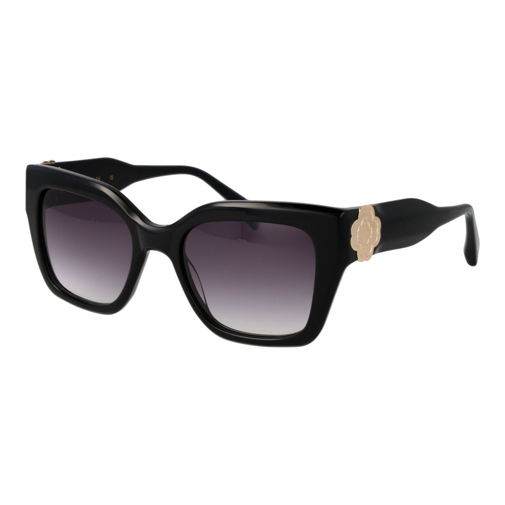 140mm Black Acetate Square Sunglasses