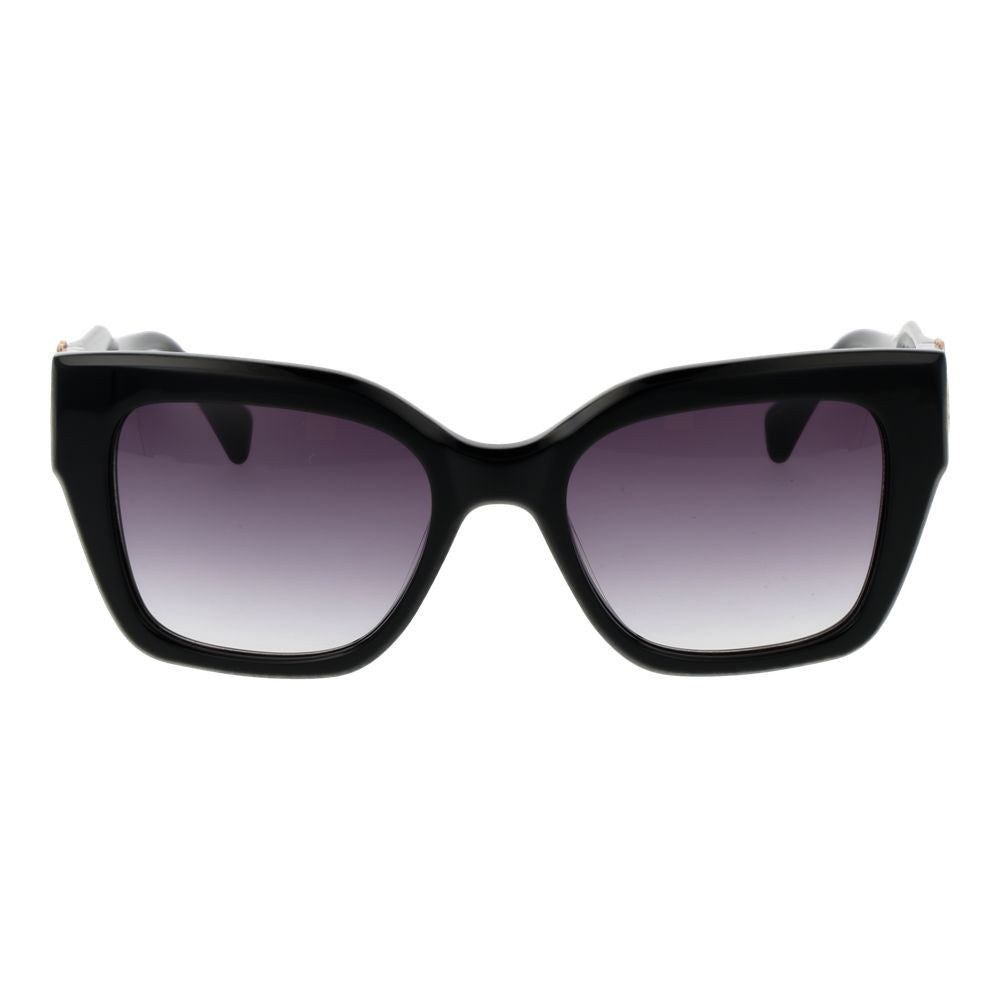 140mm Black Acetate Square Sunglasses