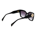 140mm Black Acetate Square Sunglasses