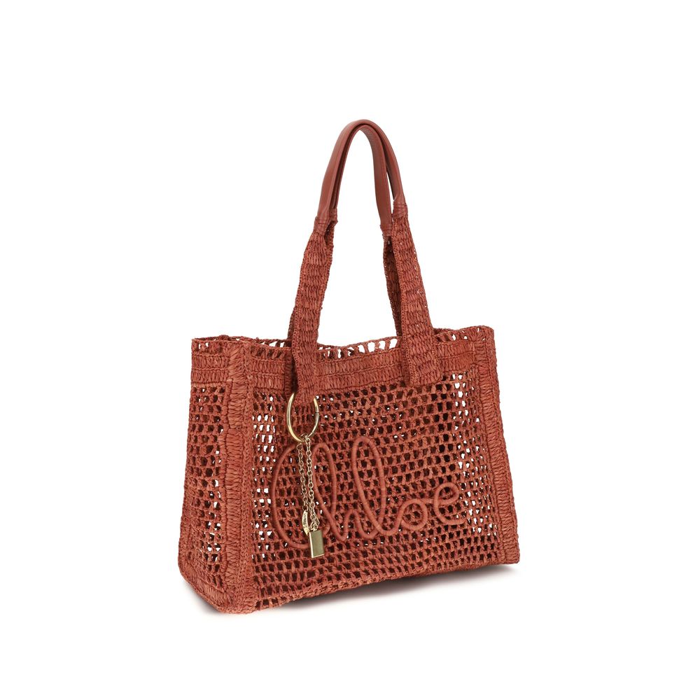 East-West Summer Banana Raffia Tote Bag