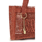 East-West Summer Banana Raffia Tote Bag
