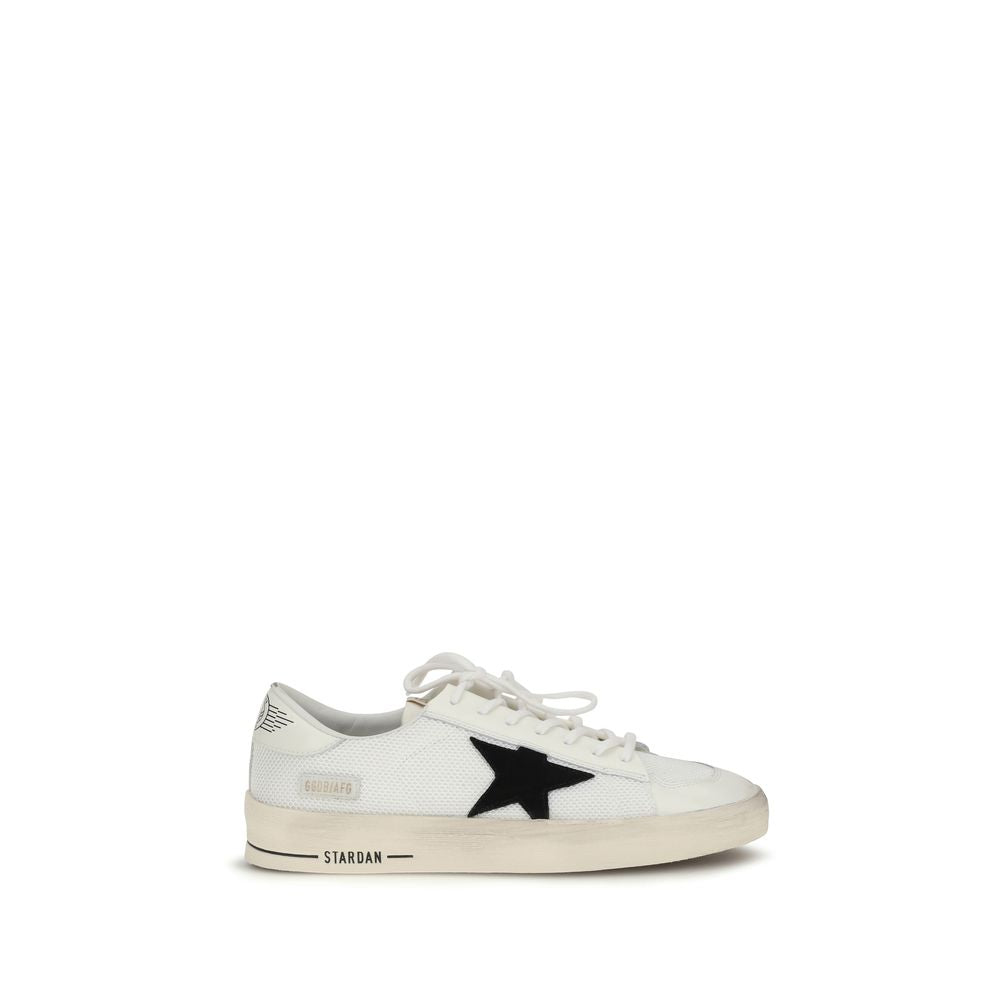 White Calf Leather Stardan Sneakers