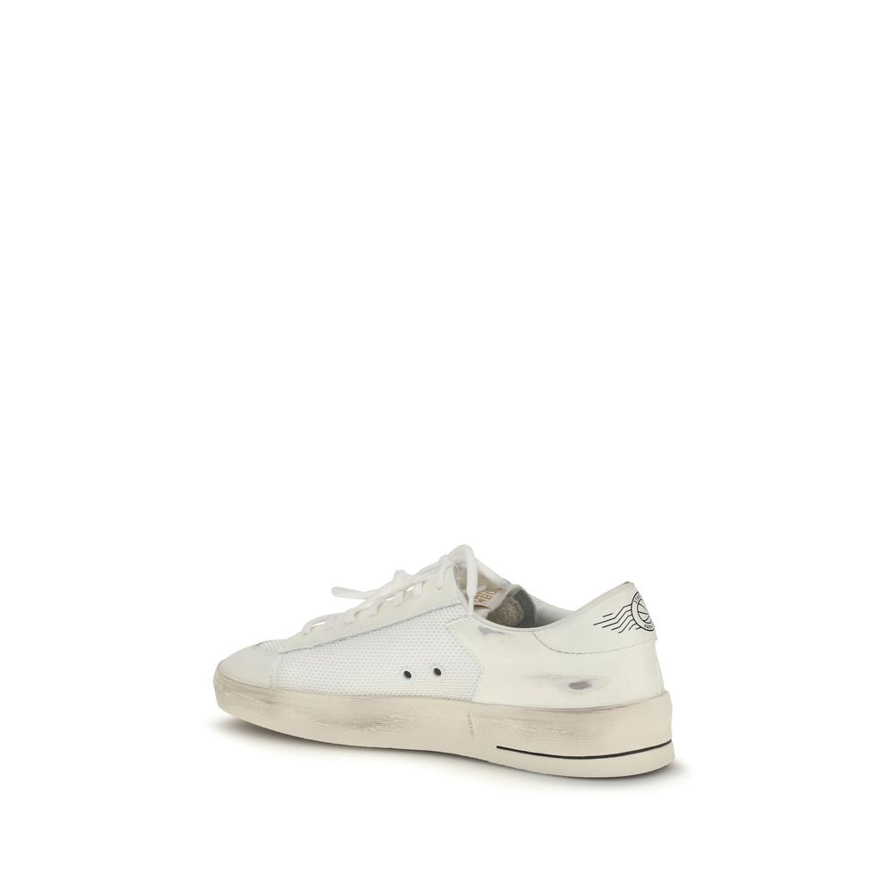 White Calf Leather Stardan Sneakers