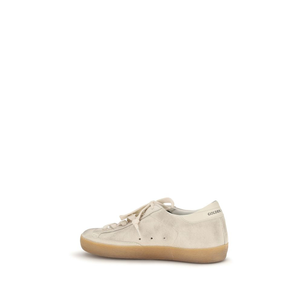 Beige Calf Leather Super Star Sneakers