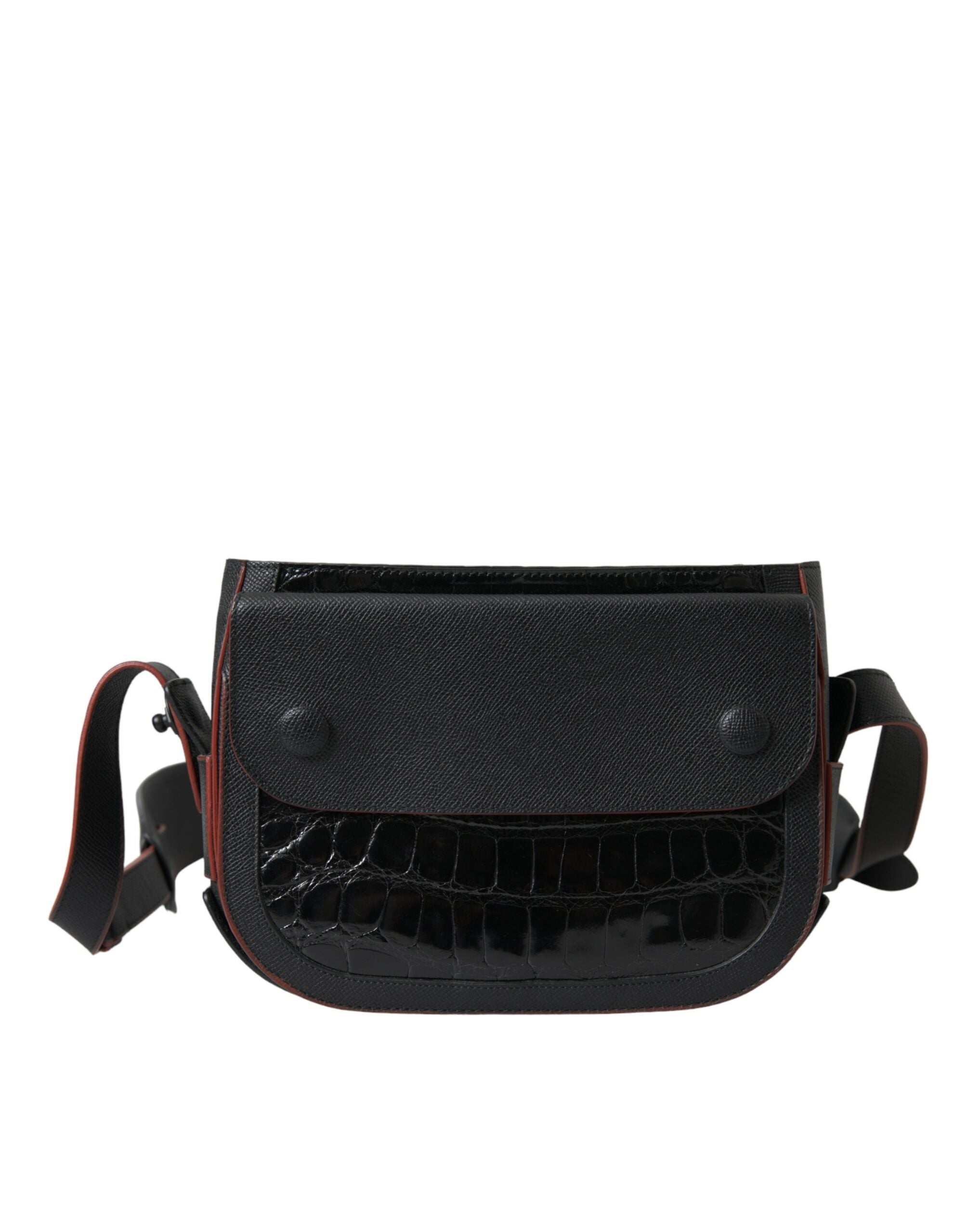 Black Exotic Leather Camera Bag