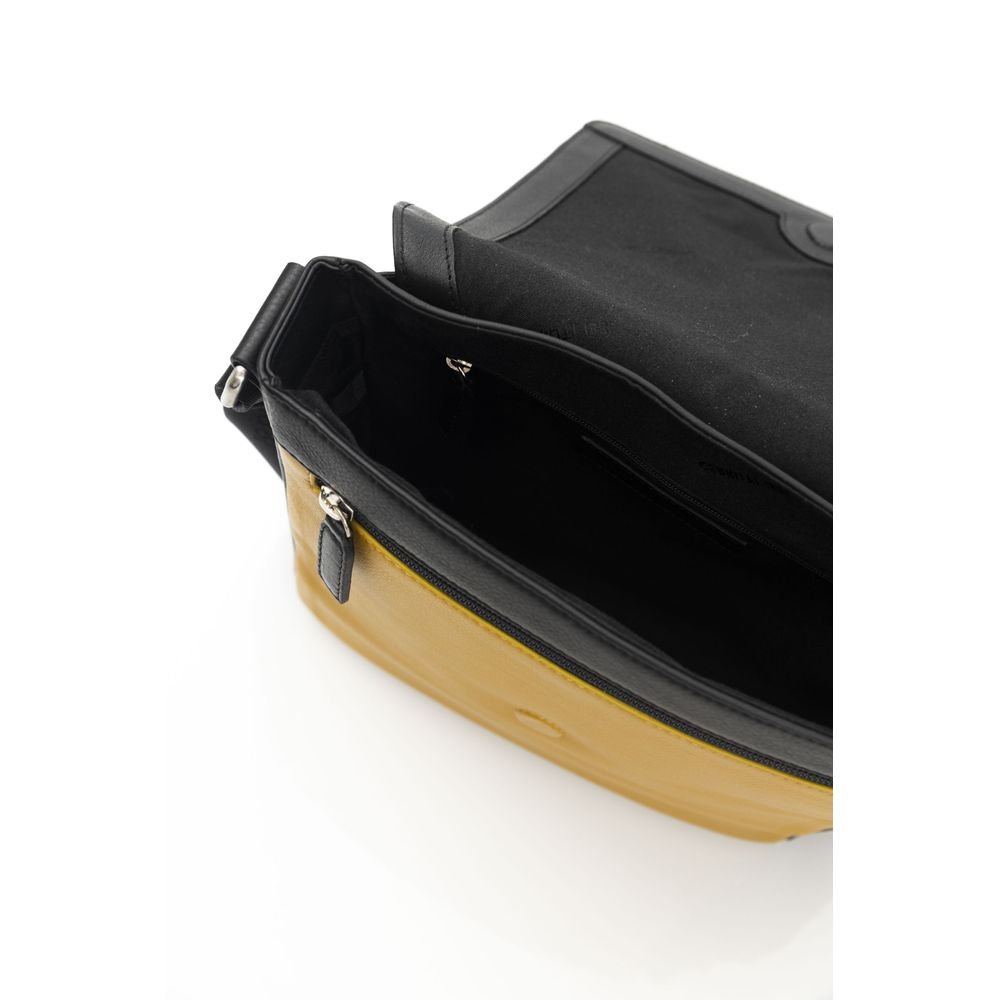 Yellow Leather Crossbody Bag