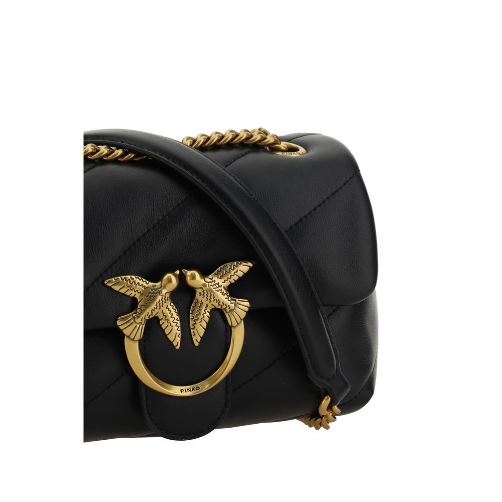 Love Mini Puff Quilted Calf Leather Shoulder Bag