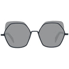 52mm Black Metal-Plastic Full-Rim Sunglasses