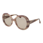 150mm Cream Acetate Round Sunglasses