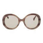 150mm Cream Acetate Round Sunglasses