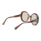 150mm Cream Acetate Round Sunglasses