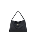 Black Grained Calf Leather Handbag